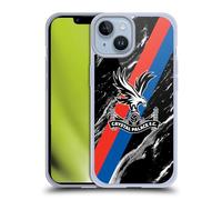Head Case Designs Officially Licensed Crystal Palace FC Black Marble Crest Soft Gel Case Compatible With Apple iPhone 14