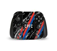Head Case Designs Officially Licensed Crystal Palace FC Black Marble Logo Art Vinyl Sticker Gaming Skin Decal Cover Compatible With Nintendo Switch Joy-Con Controller