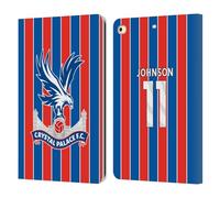 Head Case Designs Officially Licensed Crystal Palace FC Brennan Johnson 2025/26 Players Home Kit Leather Wallet Case Compatible With Apple iPad 9.7 2017 / iPad 9.7 2018