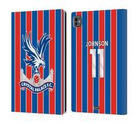 Head Case Designs Officially Licensed Crystal Palace FC Brennan Johnson 2025/26 Players Home Kit Leather Wallet Case Compatible With Apple iPad Pro 11 M4/M5 2024/2025