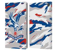 Head Case Designs Officially Licensed Crystal Palace FC Camouflage Crest Leather Wallet Case Compatible With Amazon Fire Max 11 2023