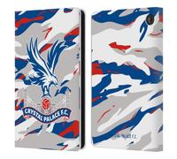 Head Case Designs Officially Licensed Crystal Palace FC Camouflage Crest Leather Wallet Case Compatible With Amazon Fire 7 2022