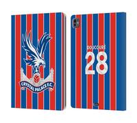 Head Case Designs Officially Licensed Crystal Palace FC Cheick Doucouré 2025/26 Players Home Kit Leather Wallet Case Compatible With Apple iPad Pro 13 M4 2024