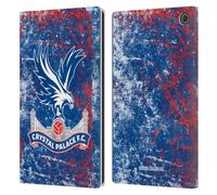 Head Case Designs Officially Licensed Crystal Palace FC Distressed Crest Leather Wallet Case Compatible With Amazon Fire Max 11 2023