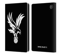 Head Case Designs Officially Licensed Crystal Palace FC Eagle Grey Crest Leather Wallet Case Compatible With Amazon Fire 7 2022