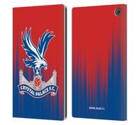 Head Case Designs Officially Licensed Crystal Palace FC Halftone Crest Leather Wallet Case Compatible With Amazon Fire Max 11 2023