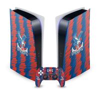 Head Case Designs Officially Licensed Crystal Palace FC Home Kit Logo Art Vinyl Faceplate Gaming Skin Decal Compatible With Sony PlayStation 5 PS5 Digital Edition Console and DualSense Controller