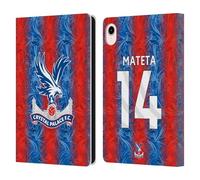 Head Case Designs Officially Licensed Crystal Palace FC Jean-Philippe Mateta 2024/25 Players Home Kit Leather Wallet Case Compatible With Apple iPad mini (2021/2024)