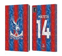Head Case Designs Officially Licensed Crystal Palace FC Jean-Philippe Mateta 2024/25 Players Home Kit Leather Wallet Case Compatible With Apple iPad Pro 11 M4 2024