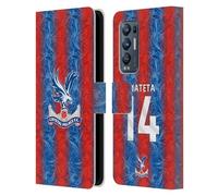 Head Case Designs Officially Licensed Crystal Palace FC Jean-Philippe Mateta 2024/25 Players Home Kit Leather Wallet Case Compatible With Find X3 Neo / Reno5 Pro+ 5G