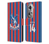 Head Case Designs Officially Licensed Crystal Palace FC Jean-Philippe Mateta 2025/26 Players Home Kit Leather Wallet Case Compatible With Oppo Reno11 Pro