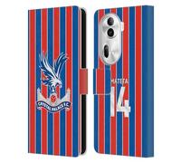 Head Case Designs Officially Licensed Crystal Palace FC Jean-Philippe Mateta 2025/26 Players Home Kit Leather Wallet Case Compatible With Oppo Reno11