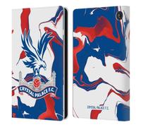 Head Case Designs Officially Licensed Crystal Palace FC Marble Crest Leather Wallet Case Compatible With Amazon Fire 7 2022