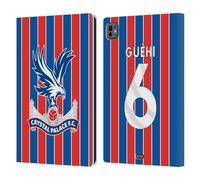 Head Case Designs Officially Licensed Crystal Palace FC Marc Guéhi 2025/26 Players Home Kit Leather Wallet Case Compatible With Apple iPad Pro 11 M4/M5 2024/2025