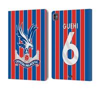 Head Case Designs Officially Licensed Crystal Palace FC Marc Guéhi 2025/26 Players Home Kit Leather Wallet Case Compatible With Apple iPad Pro 13 M4 2024
