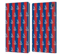 Head Case Designs Officially Licensed Crystal Palace FC Pattern Crest Leather Wallet Case Compatible With Amazon Fire Max 11 2023