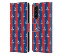 Head Case Designs Officially Licensed Crystal Palace FC Pattern Crest Leather Wallet Case Compatible With Samsung Galaxy A17 4G / 5G