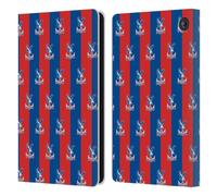 Head Case Designs Officially Licensed Crystal Palace FC Pattern Crest Leather Wallet Case Compatible With Amazon Fire 7 2022
