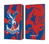 Head Case Designs Officially Licensed Crystal Palace FC Red And Blue Marble Crest Leather Wallet Case Compatible With Amazon Kindle 11th Gen 6in 2022