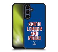 Head Case Designs Officially Licensed Crystal Palace FC South London And Proud Crest Gel Armour Case [Military Grade Protection] Compatible With Samsung Galaxy S25 FE