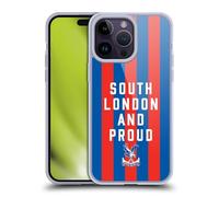 Head Case Designs Officially Licensed Crystal Palace FC South London & Proud 2025 Cup Final Gel Case [Military Grade Protection] Compatible With Apple iPhone 14 Pro Max