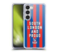 Head Case Designs Officially Licensed Crystal Palace FC South London & Proud 2025 Cup Final Gel Case [Military Grade Protection] Compatible With Samsung Galaxy S23 5G