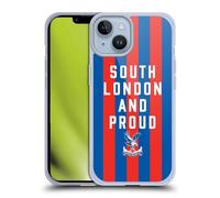 Head Case Designs Officially Licensed Crystal Palace FC South London & Proud 2025 Cup Final Gel Case [Military Grade Protection] Compatible With Apple iPhone 14