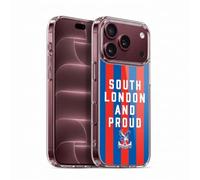 Head Case Designs Officially Licensed Crystal Palace FC South London & Proud 2025 Cup Final Gel Case [Military Grade Protection] Compatible With Apple iPhone 18 Pro