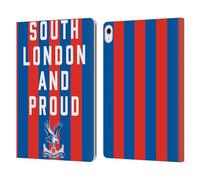 Head Case Designs Officially Licensed Crystal Palace FC South London & Proud 2025 Cup Final Leather Wallet Case Compatible With Apple iPad Air 13 2024/2025