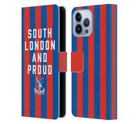 Head Case Designs Officially Licensed Crystal Palace FC South London & Proud 2025 Cup Final Leather Wallet Case Compatible With Apple iPhone 13 Pro Max