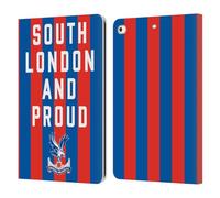 Head Case Designs Officially Licensed Crystal Palace FC South London & Proud 2025 Cup Final Leather Wallet Case Compatible With Apple iPad 9.7 2017 / iPad 9.7 2018