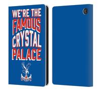 Head Case Designs Officially Licensed Crystal Palace FC We're The Famous 2025 Cup Final Leather Wallet Case Compatible With Amazon Fire 7 2022
