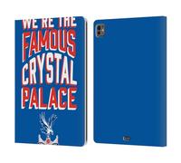 Head Case Designs Officially Licensed Crystal Palace FC We're The Famous 2025 Cup Final Leather Wallet Case Compatible With Apple iPad Pro 13 M4 2024