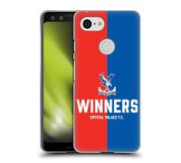 Head Case Designs Officially Licensed Crystal Palace FC Winners 2025 Cup Final Gel Case [Military Grade Protection] Compatible With Google Pixel 3