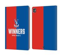 Head Case Designs Officially Licensed Crystal Palace FC Winners 2025 Cup Final Leather Wallet Case Compatible With Apple iPad Pro 13 M4 2024