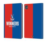 Head Case Designs Officially Licensed Crystal Palace FC Winners 2025 Cup Final Leather Wallet Case Compatible With Apple iPad Pro 11 M4 2024