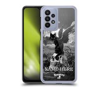 Head Case Designs Officially Licensed Custom Customised Personalised Alchemy Gothic Nine Lives Of Poe Skulls Name and Initial Hard Back Case Compatible With Samsung Galaxy A23 / 5G (2022)