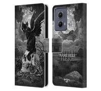 Head Case Designs Officially Licensed Custom Customised Personalised Alchemy Gothic Paracelsus Name and Initial Leather Book Wallet Case Cover Compatible With Motorola Edge (2024)