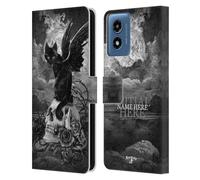 Head Case Designs Officially Licensed Custom Customised Personalised Alchemy Gothic Paracelsus Name and Initial Leather Book Wallet Case Cover Compatible With Motorola Moto G Play (2024)