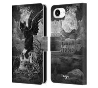 Head Case Designs Officially Licensed Custom Customised Personalised Alchemy Gothic Paracelsus Name and Initial Leather Book Wallet Case Cover Compatible With Apple iPhone 16e