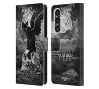 Head Case Designs Officially Licensed Custom Customised Personalised Alchemy Gothic Paracelsus Name and Initial Leather Book Wallet Case Cover Compatible With Sony Xperia 1 V 5G