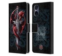 Head Case Designs Officially Licensed Custom Customised Personalised Anne Stokes Dagger Art Leather Book Wallet Case Cover Compatible With Sony Xperia 5 V 5G