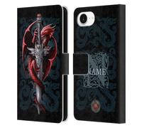 Head Case Designs Officially Licensed Custom Customised Personalised Anne Stokes Dagger Art Leather Book Wallet Case Cover Compatible With Apple iPhone 16e