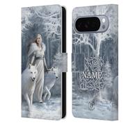 Head Case Designs Officially Licensed Custom Customised Personalised Anne Stokes Winter Guardians Art Leather Wallet Case Compatible With Google Pixel 10 Pro XL
