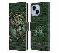 Head Case Designs Officially Licensed Custom Customised Personalised Anne Stokes Woodland Guardian Art Leather Book Wallet Case Cover Compatible With Apple iPhone 14 Plus