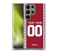 Head Case Designs Officially Licensed Custom Customised Personalised Arsenal FC Home 2022/23 Kit Hard Back Case Compatible With Samsung Galaxy S24 Ultra 5G