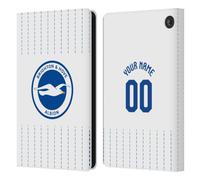 Head Case Designs Officially Licensed Custom Customised Personalised Brighton & Hove Albion F.C Away 2026/27 Badge Kit Leather Wallet Case Compatible With Amazon Fire 7 2022