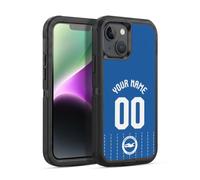 Head Case Designs Officially Licensed Custom Customised Personalised Brighton & Hove Albion F.C Home 2026/27 Badge Kit Ultra-Armoured Shockproof Case [Military Grade] Compatible With Apple iPhone 14