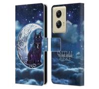 Head Case Designs Officially Licensed Custom Customised Personalised Brigid Ashwood Black Cat Name and Initial Leather Book Wallet Case Cover Compatible With Motorola Moto G Stylus 5G (2024)