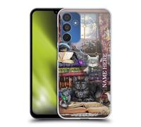 Head Case Designs Officially Licensed Custom Customised Personalised Brigid Ashwood Storytime Cats And Books Name and Initial Hard Back Case Compatible With Samsung Galaxy A15